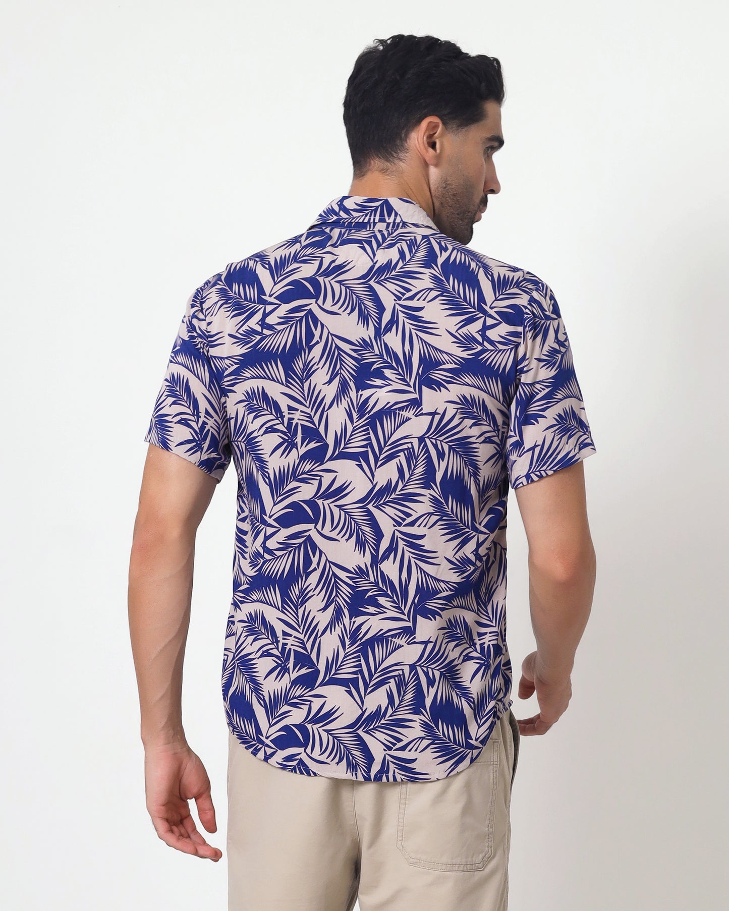 KRAKEN -"JING BEIGE"- Straight / Loose-Cut Short Sleeve Shirt