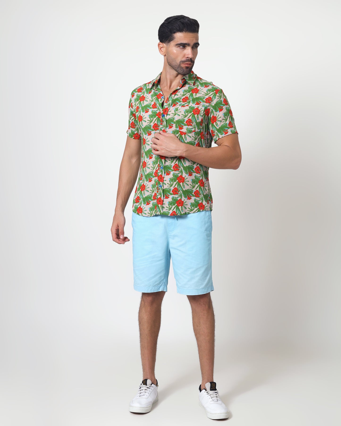 Blackbeard -"PICARD NU"- Slim-Fit Short Sleeve Shirt