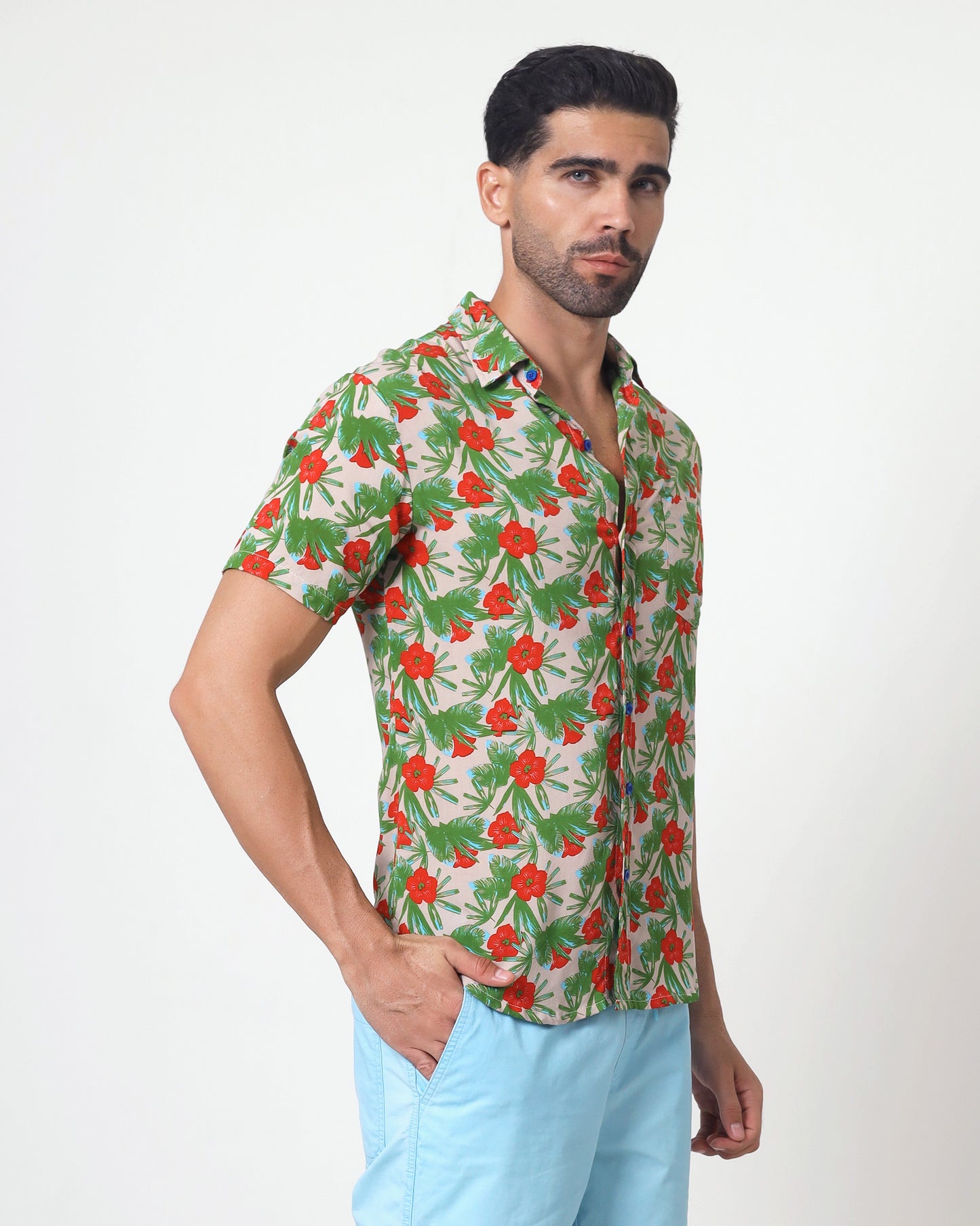 Blackbeard -"PICARD NU"- Slim-Fit Short Sleeve Shirt