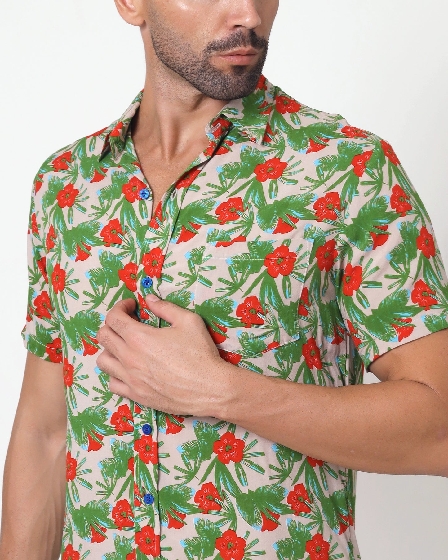 Blackbeard -"PICARD NU"- Slim-Fit Short Sleeve Shirt