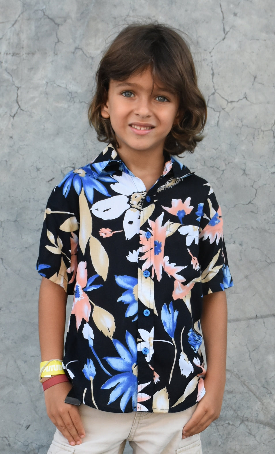 Les Mioches Kids Shirts -"ROBERTS"- Short Sleeve Shirt for Kids