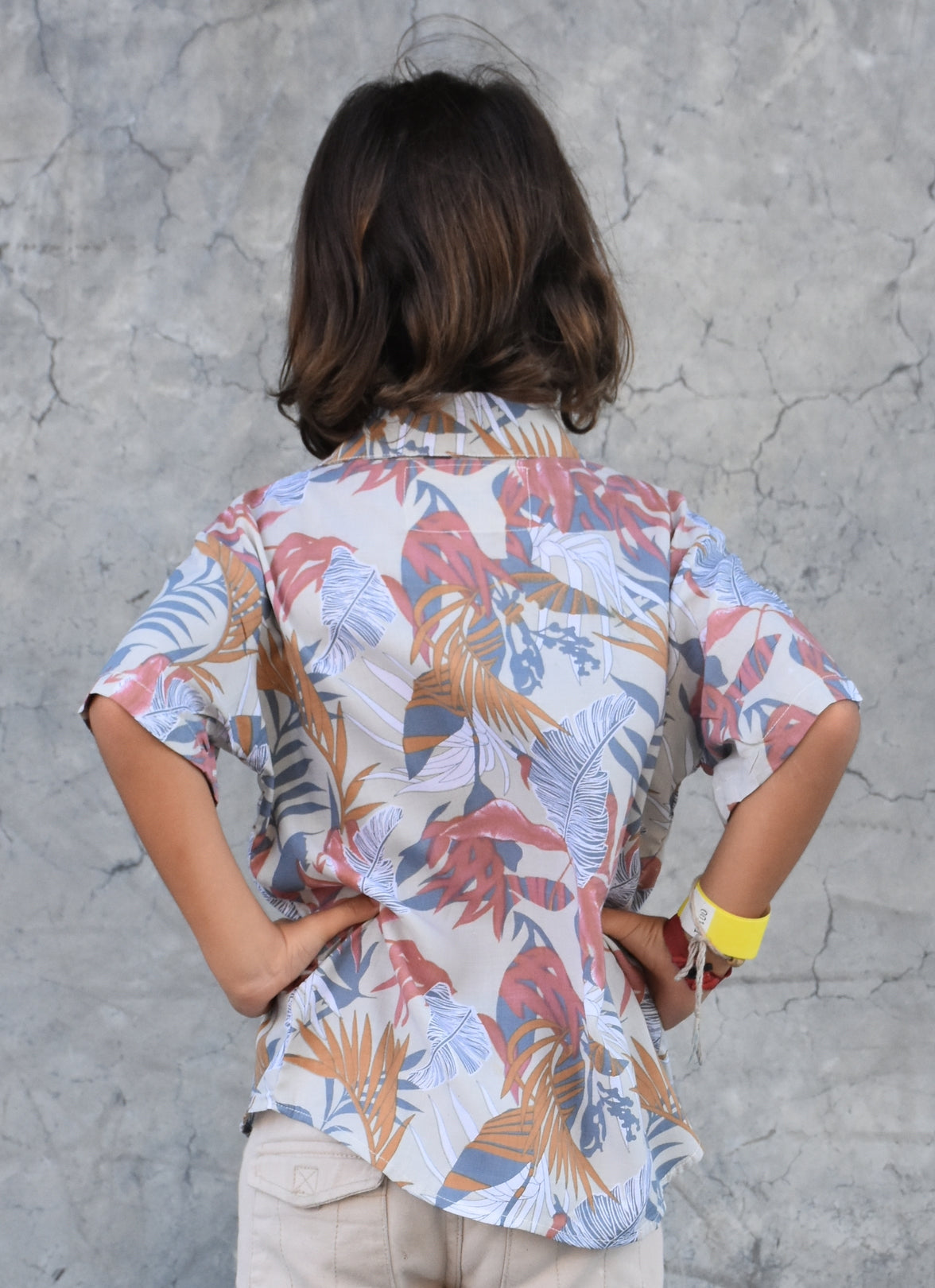 Les Mioches Kids Shirts -"ESSEX Green"- Short Sleeve Shirt for Kids