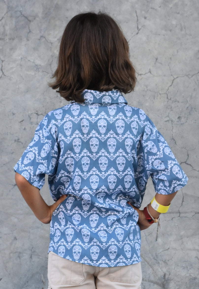 Les Mioches Kids Shirts -"REIS"- Short Sleeve Shirt for Kids