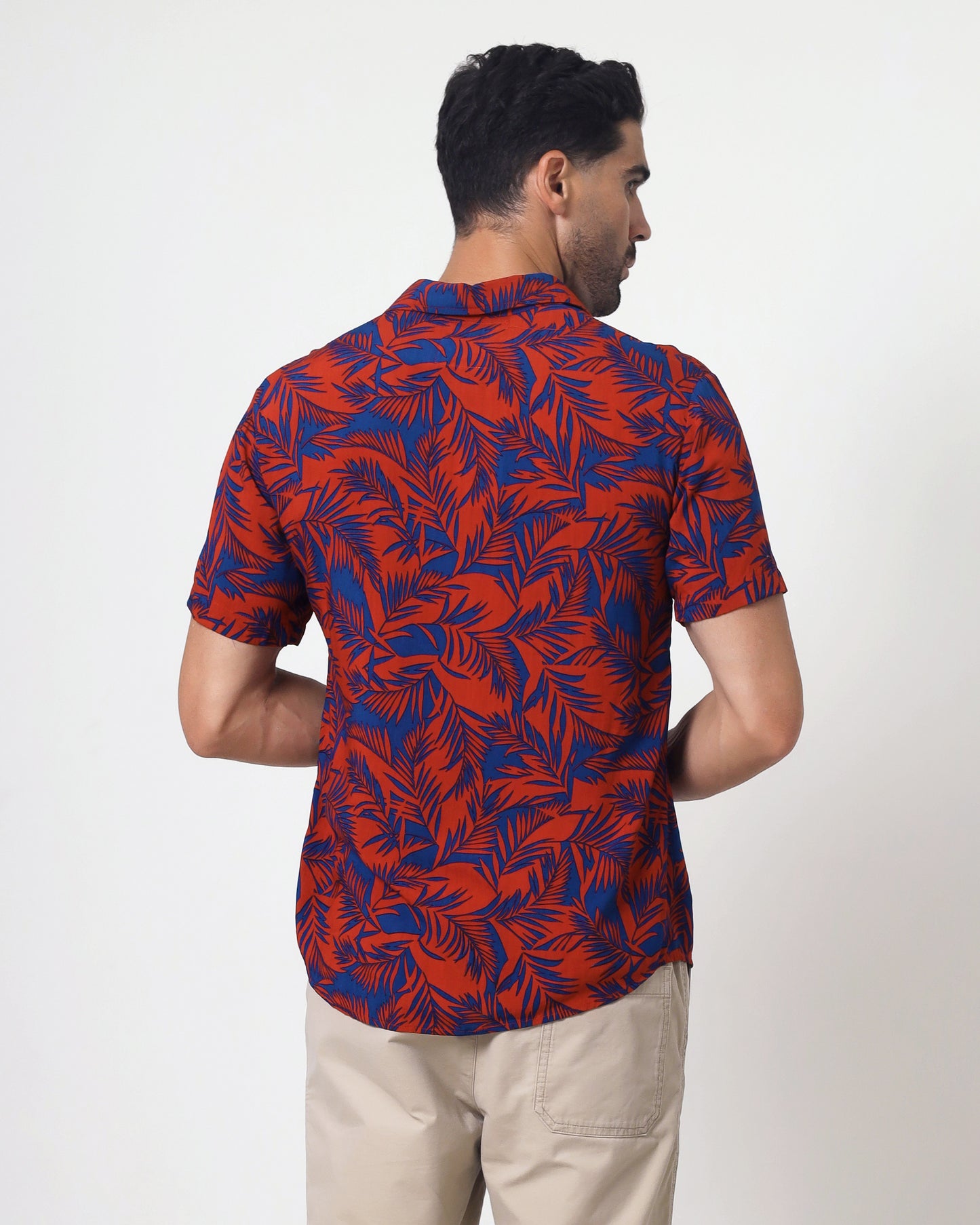 Blackbeard -"PAINE ROUGE"- Slim-Fit Short Sleeve Shirt
