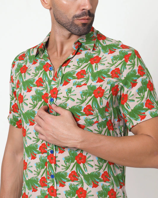 Blackbeard -"PICARD NU"- Slim-Fit Short Sleeve Shirt