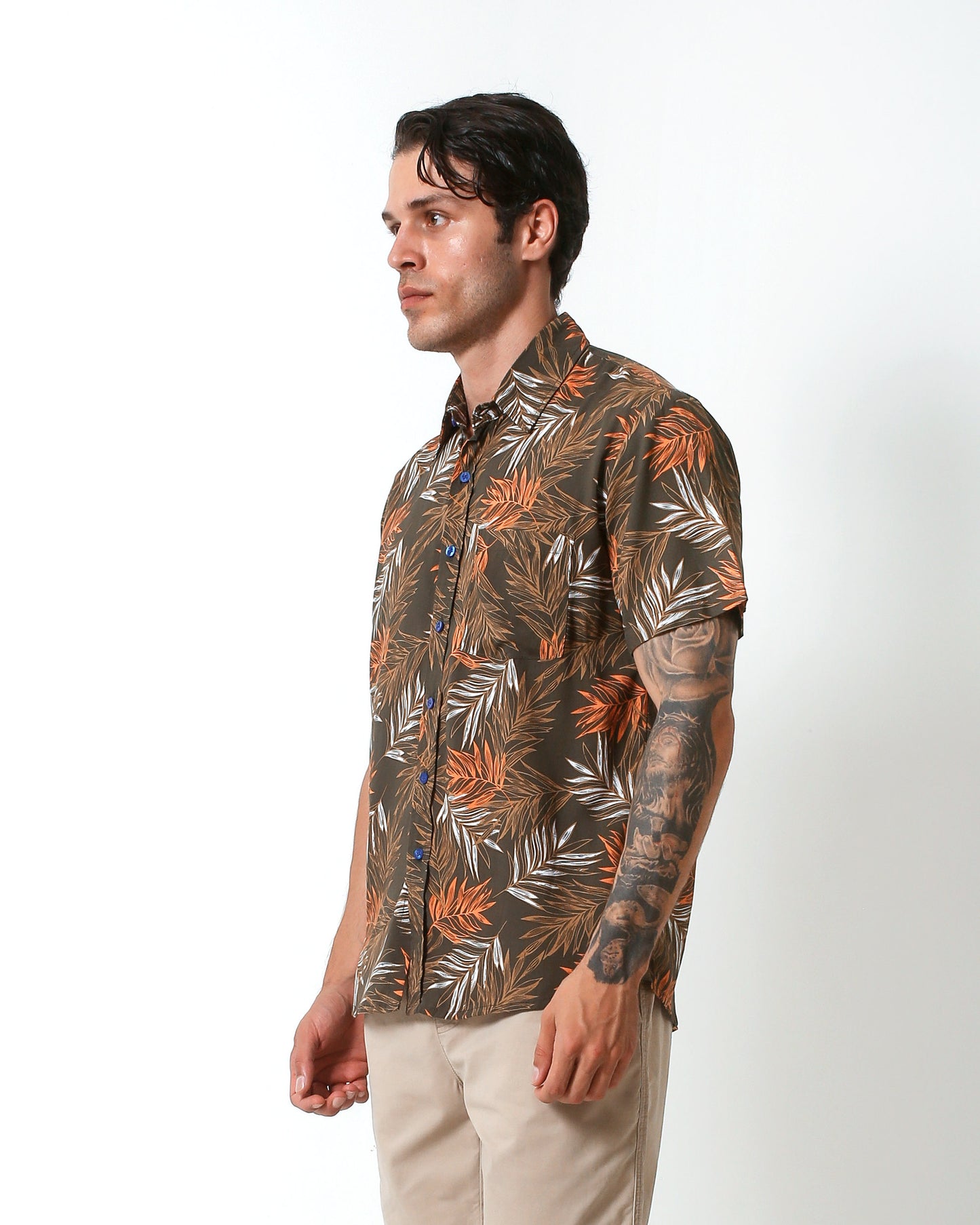 KRAKEN -"JING"- Straight / Loose-Cut Short Sleeve Shirt