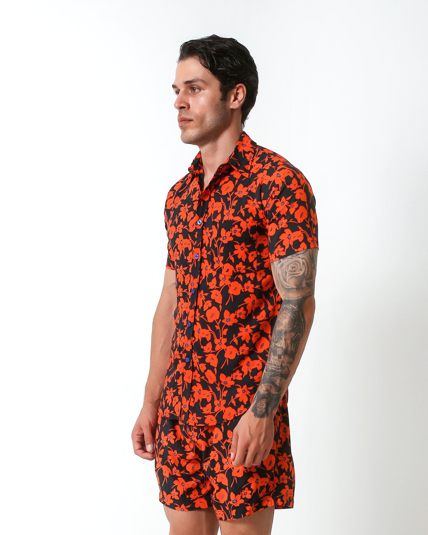 Blackbeard -"TECH"- Slim-Fit Short Sleeve Shirt