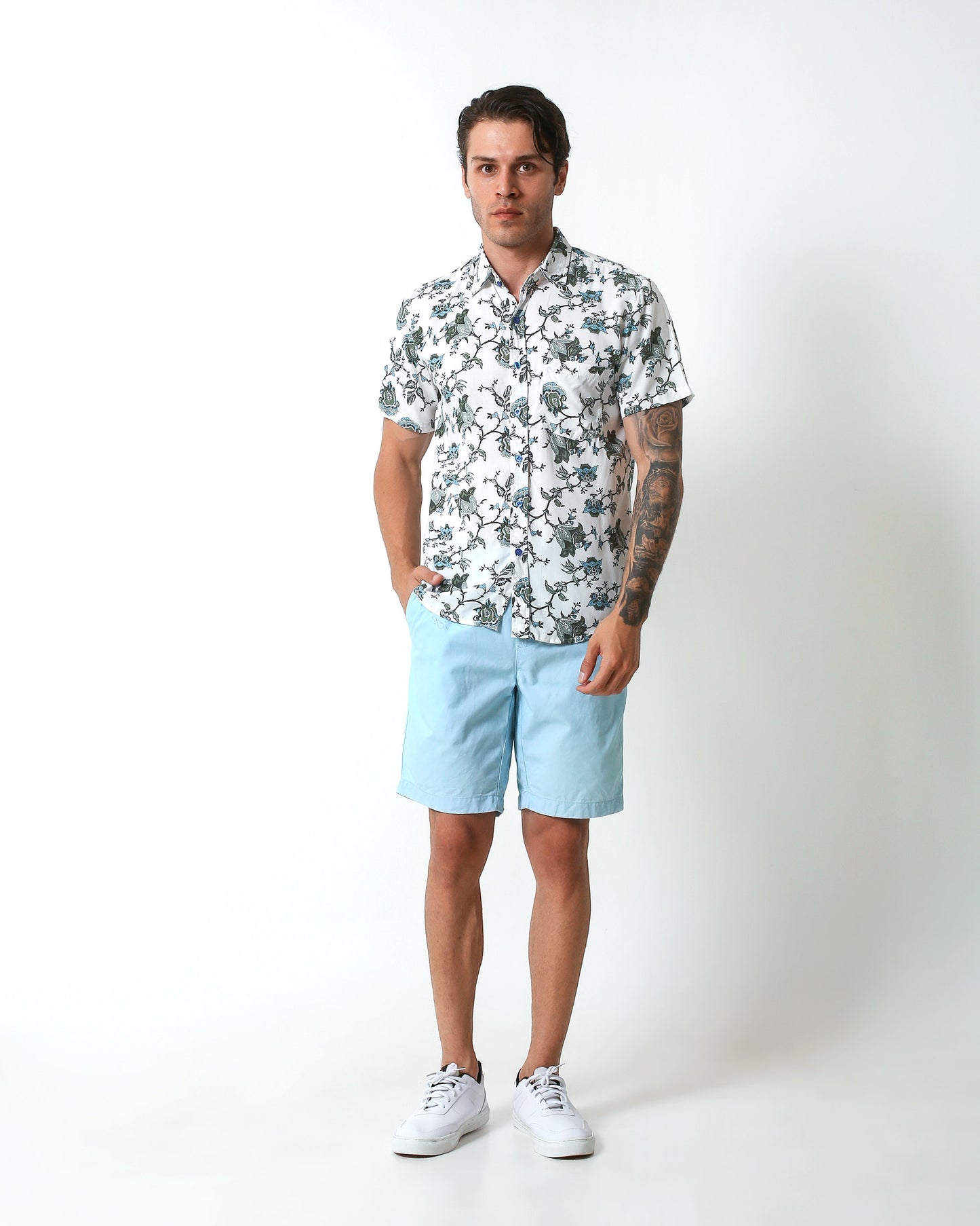 KRAKEN -"COOKE"- Straight / Loose-Cut Short Sleeve Shirt