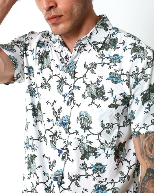 KRAKEN -"COOKE"- Straight / Loose-Cut Short Sleeve Shirt