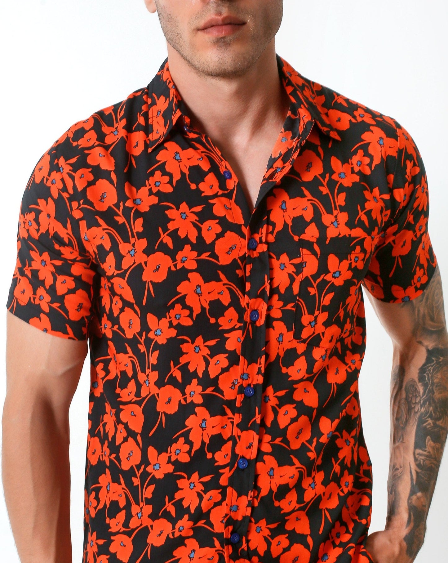 Blackbeard -"TECH"- Slim-Fit Short Sleeve Shirt