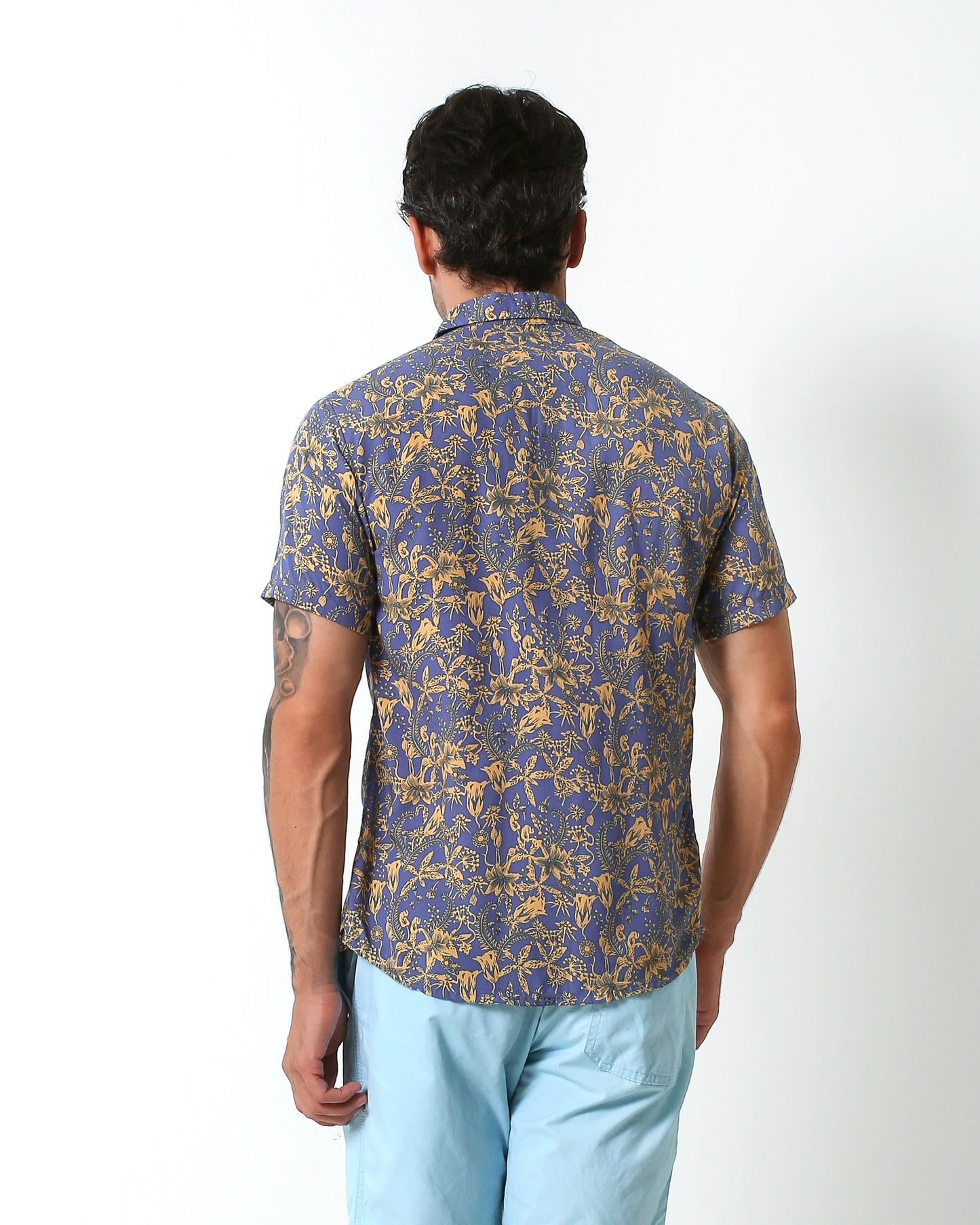 Blackbeard -"EASTON"- Slim-Fit Short Sleeve Shirt