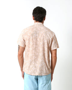 KRAKEN -"TECH BEIGE"- Straight / Loose-Cut Short Sleeve Shirt