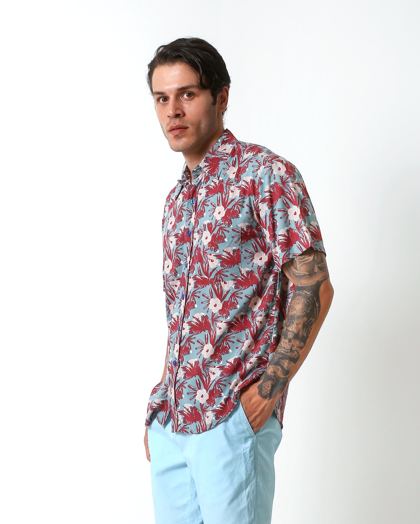 KRAKEN -"PICARD"- Straight / Loose-Cut Short Sleeve Shirt