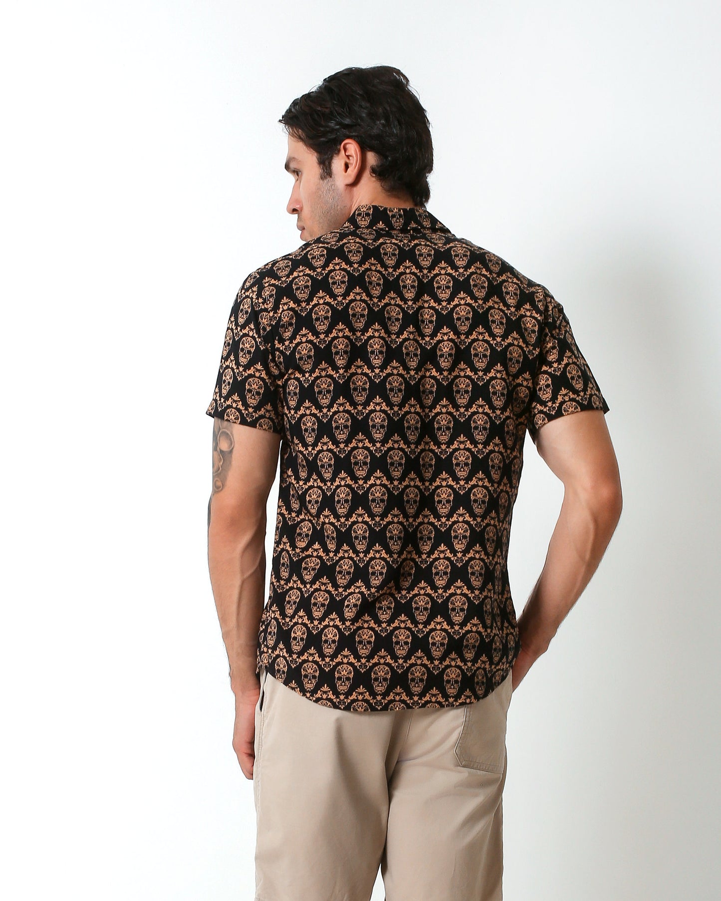 Blackbeard -"REIS Gold"- Slim-Fit Short Sleeve Shirt