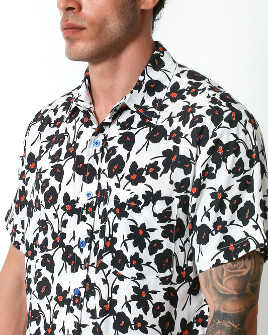 KRAKEN -"TECH BLACK"- Straight / Loose-Cut Short Sleeve Shirt