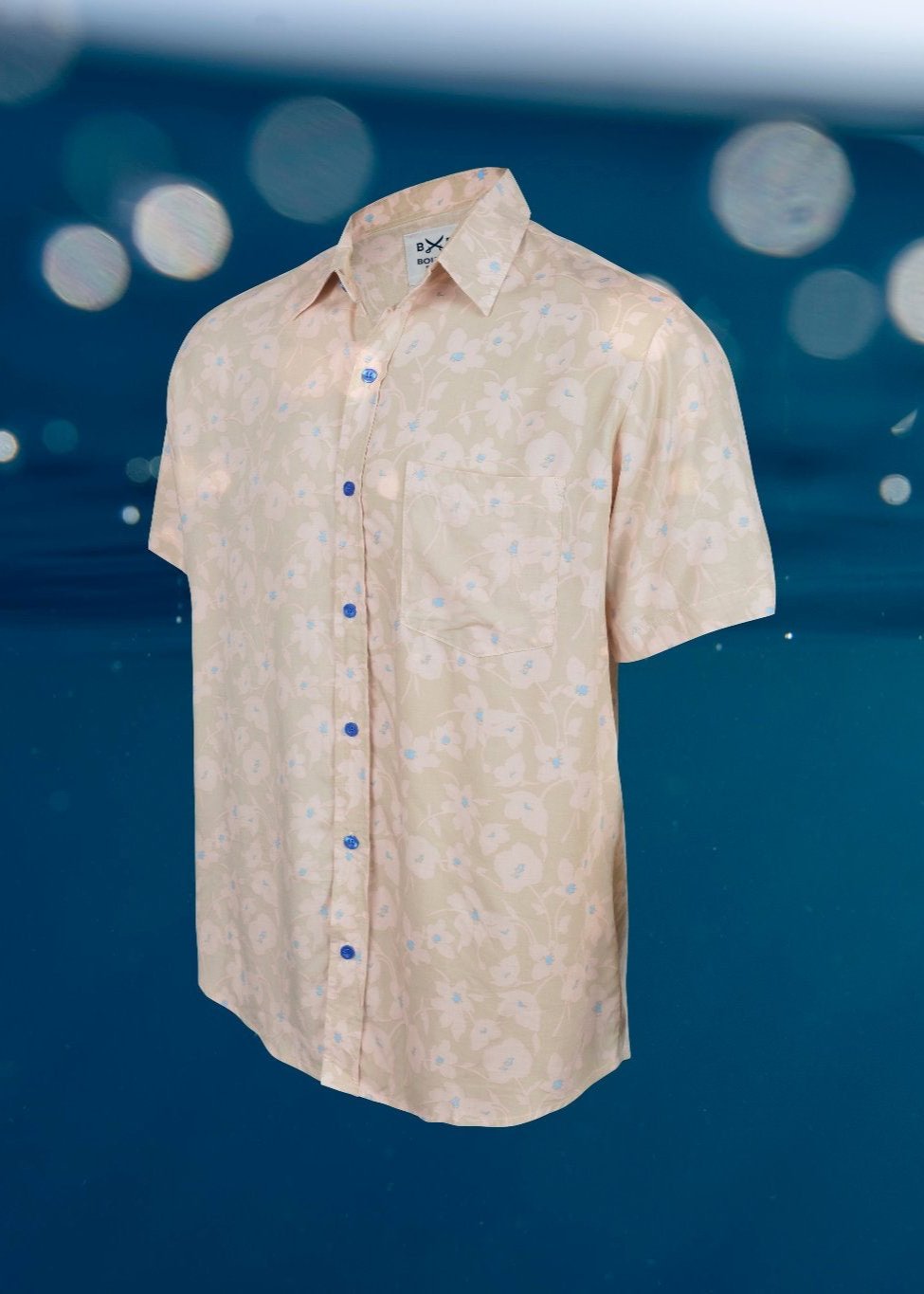 KRAKEN -"TECH BEIGE"- Straight / Loose-Cut Short Sleeve Shirt