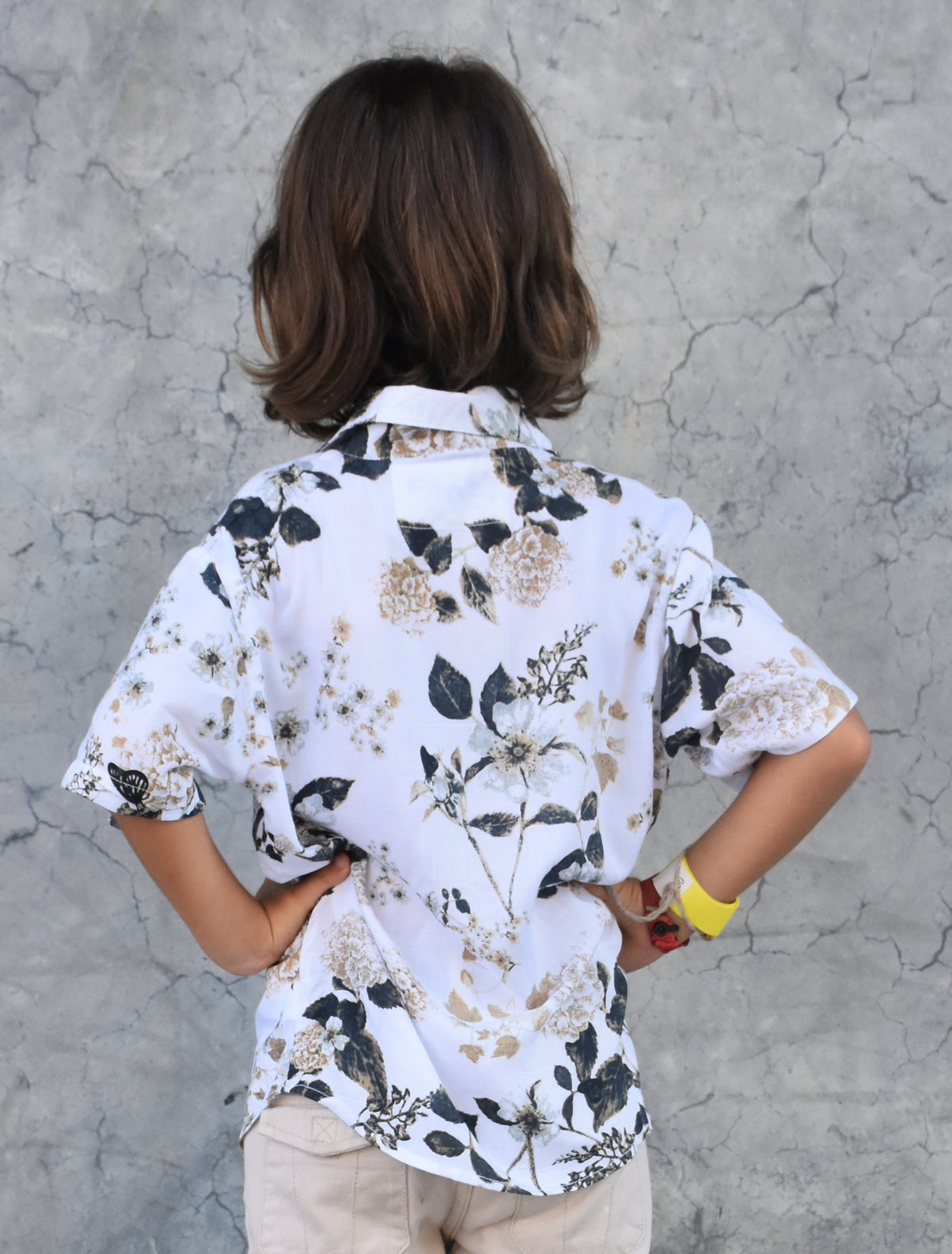 Les Mioches Kids Shirts -"BANNISTER"- Short Sleeve Shirt for Kids