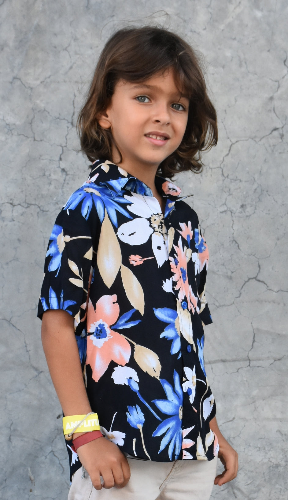 Les Mioches Kids Shirts -"ROBERTS"- Short Sleeve Shirt for Kids
