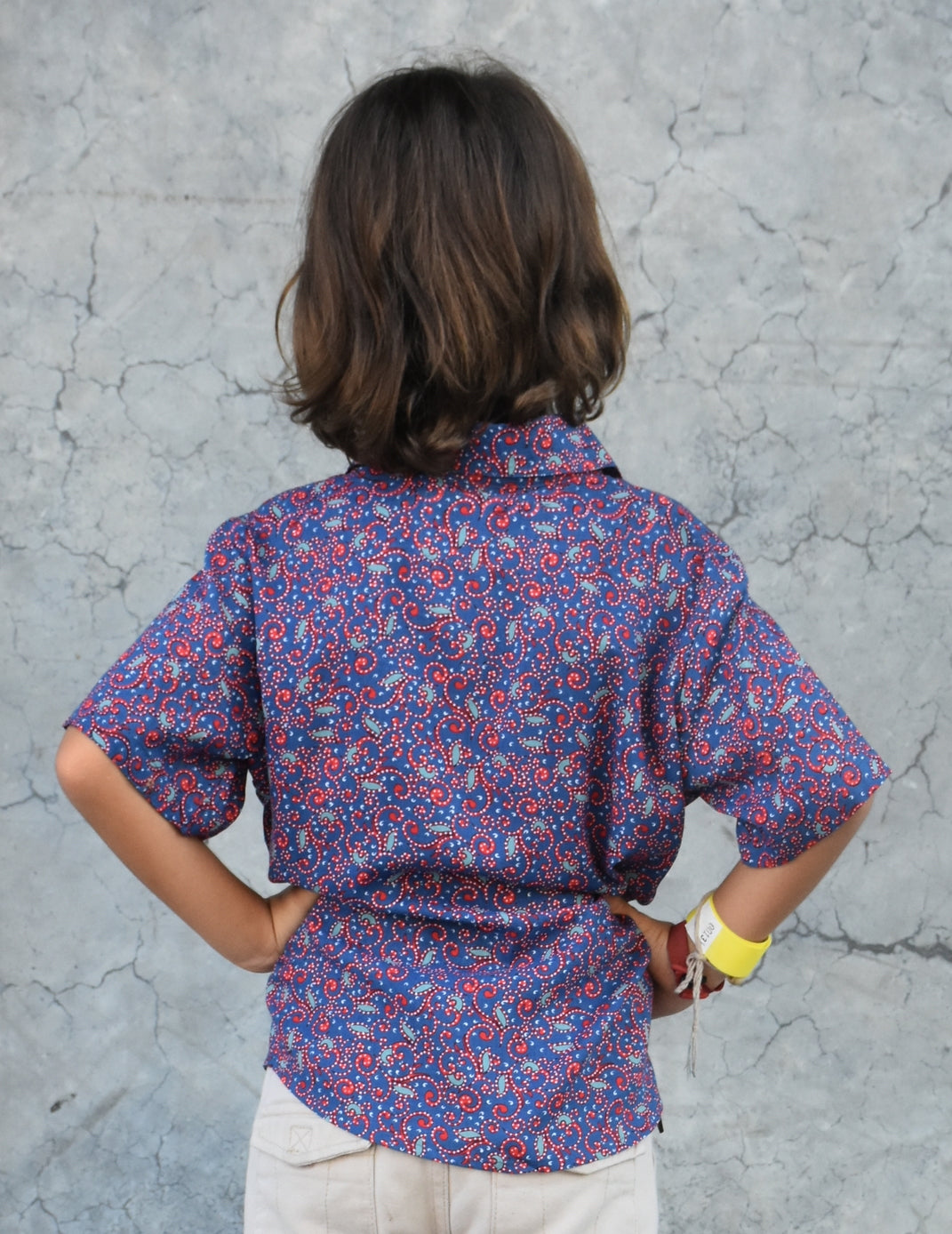 Les Mioches Kids Shirts -"MORGAN"- Short Sleeve Shirt for Kids