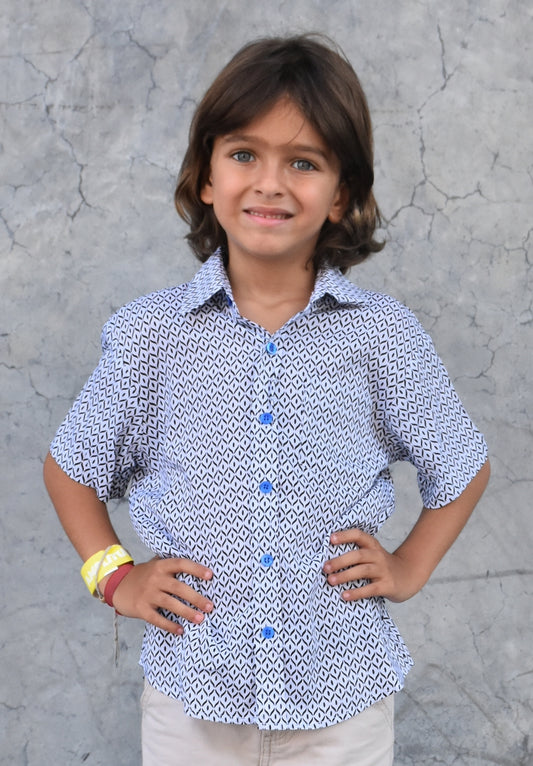 Les Mioches Kids Shirts -"SAO White"- Short Sleeve Shirt for Kids