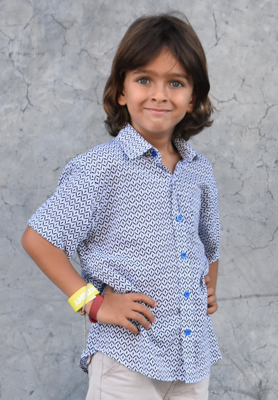 Les Mioches Kids Shirts -"SAO White"- Short Sleeve Shirt for Kids